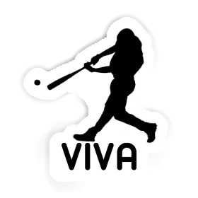 Viva Sticker Baseball Player Image