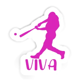 Sticker Viva Baseball Player Image