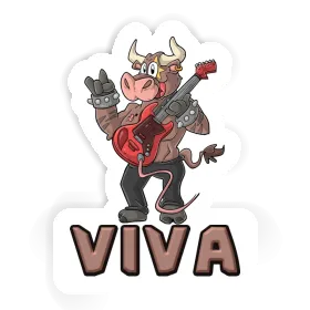 Viva Sticker Guitarist Image