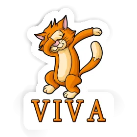 Sticker Dabbing Cat Viva Image