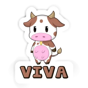 Cow Sticker Viva Image