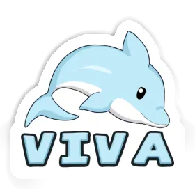 Sticker Dolphin Viva Image