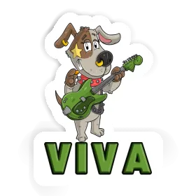 Viva Sticker Guitarist Image