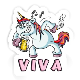 Sticker Unicorn Viva Image