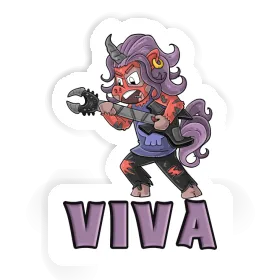 Sticker Viva Rocking Unicorn Image