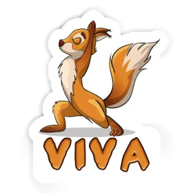 Yoga Squirrel Sticker Viva Image