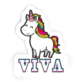 Sticker Unicorn Viva Image