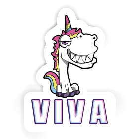 Sticker Grinning Unicorn Viva Image