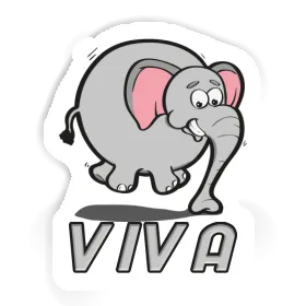 Sticker Viva Jumping Elephant Image