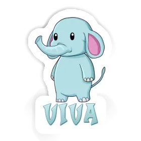 Sticker Elephant Viva Image