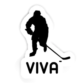 Sticker Hockey Player Viva Image