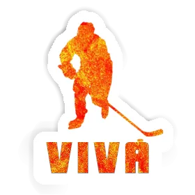 Sticker Viva Hockey Player Image