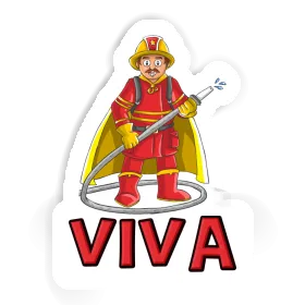 Sticker Firefighter Viva Image