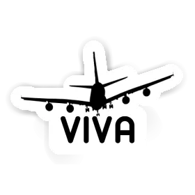 Viva Sticker Airplane Image