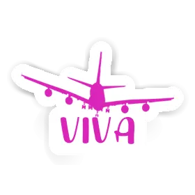 Sticker Airplane Viva Image