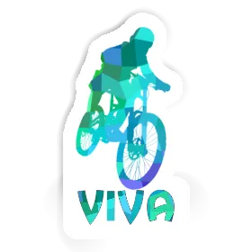 Sticker Freeride Biker Viva Image