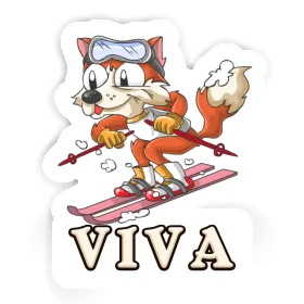 Viva Sticker Skier Image