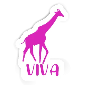 Sticker Giraffe Viva Image