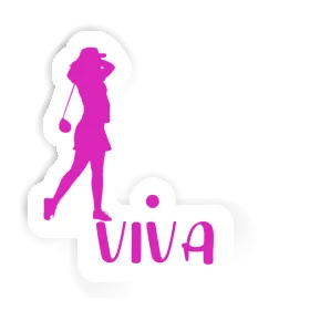 Viva Sticker Golfer Image