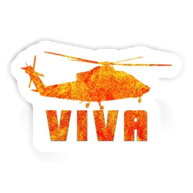 Sticker Viva Helicopter Image