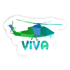 Sticker Viva Helicopter Image