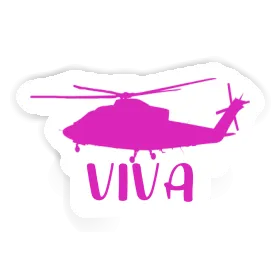 Sticker Viva Helicopter Image