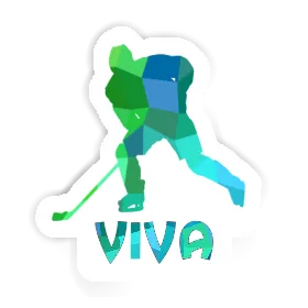 Sticker Viva Hockey Player Image