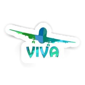 Viva Sticker Airplane Image