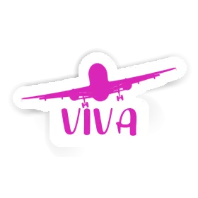 Sticker Airplane Viva Image