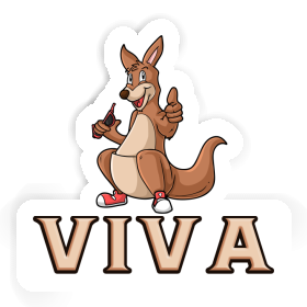 Sticker Kangaroo Viva Image