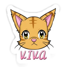 Sticker Cat Viva Image