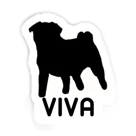 Viva Sticker Pug Image