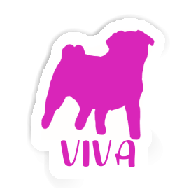 Sticker Viva Pug Image