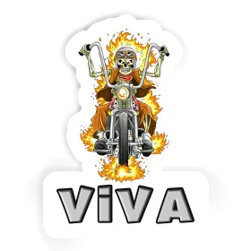 Sticker Motorbike Rider Viva Image