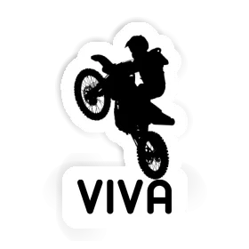 Viva Sticker Motocross Rider Image