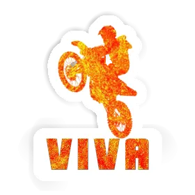 Viva Sticker Motocross Rider Image