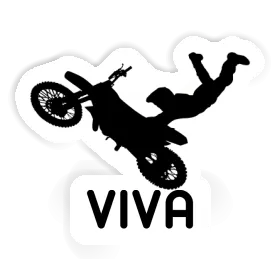 Viva Sticker Motocross Rider Image