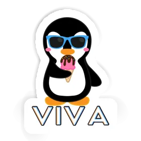 Sticker Viva Ice Cream Penguin Image