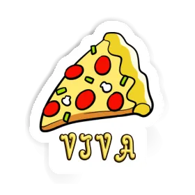 Sticker Viva Slice of Pizza Image