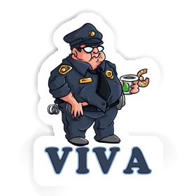 Police Officer Sticker Viva Image