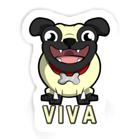 Pug Sticker Viva Image