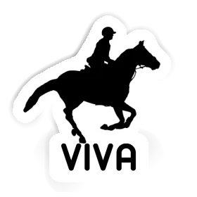 Sticker Horse Rider Viva Image