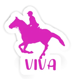 Sticker Viva Horse Rider Image