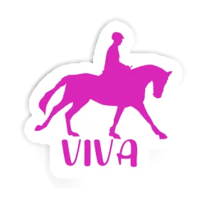 Sticker Viva Horse Rider Image