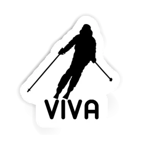 Viva Sticker Skier Image