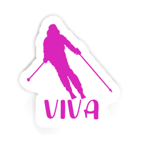 Sticker Viva Skier Image