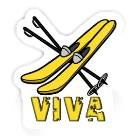 Ski Sticker Viva Image