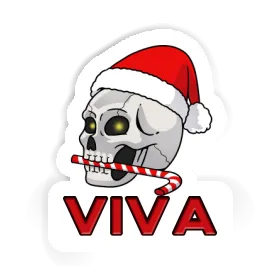 Sticker Viva Skull Image