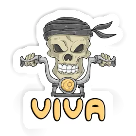 Sticker Viva Motorbike Rider Image