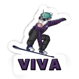 Snowboarder Sticker Viva Image